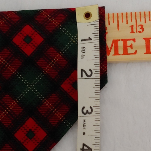 Dog Pet bandana over the collar plaid small - Picture 4 of 5